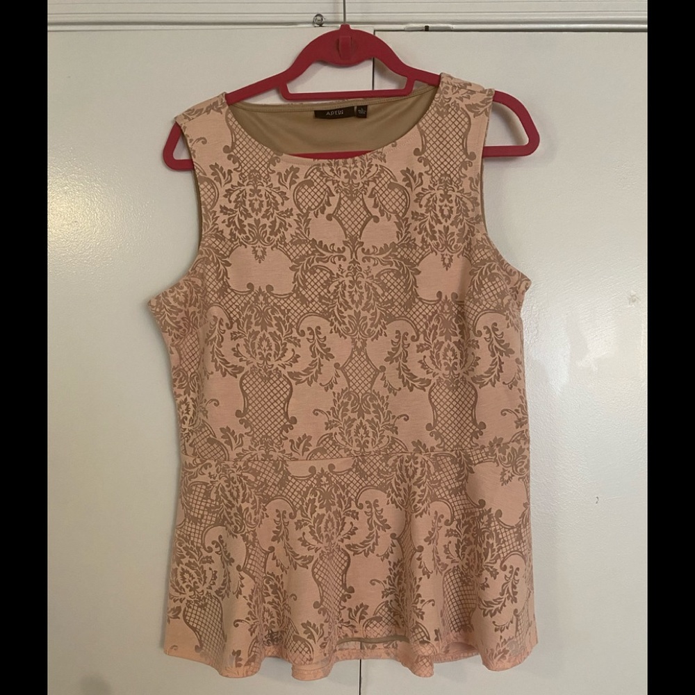 Pink Peplum Top